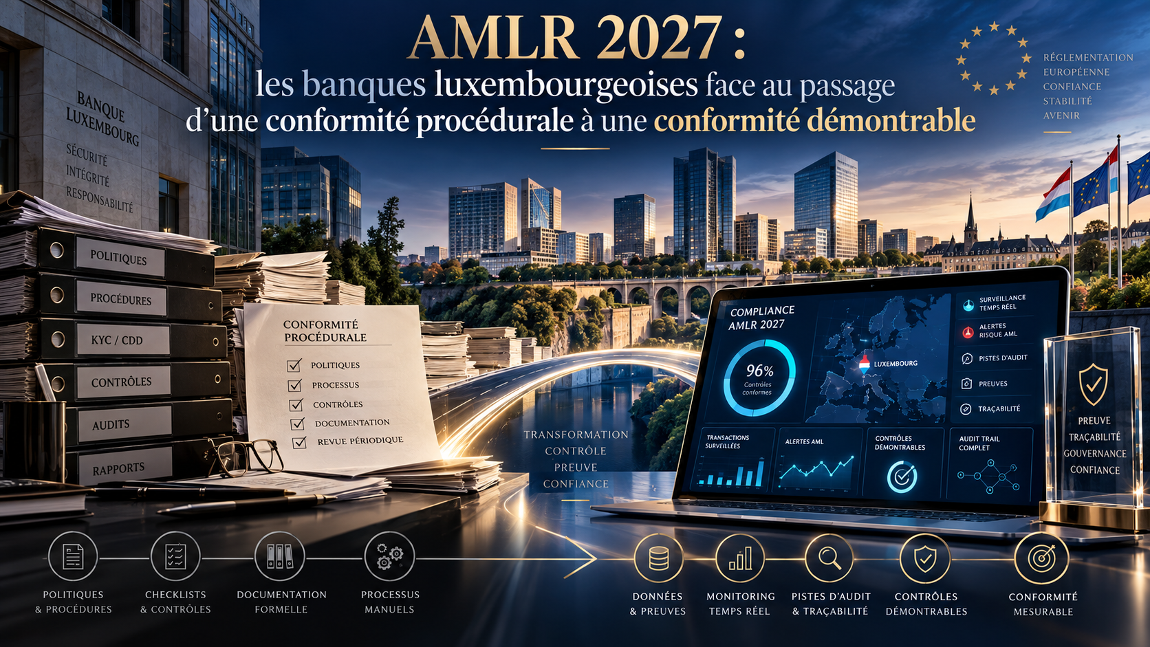 AMLR 2027 : les banques luxembourgeoises face au passage d’une conformité procédurale à une conformité démontrable